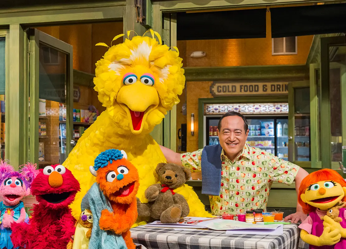 Big Bird and other characters and cast of Sesame Street
