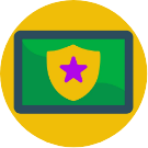 Stylized illustration depicting digital content